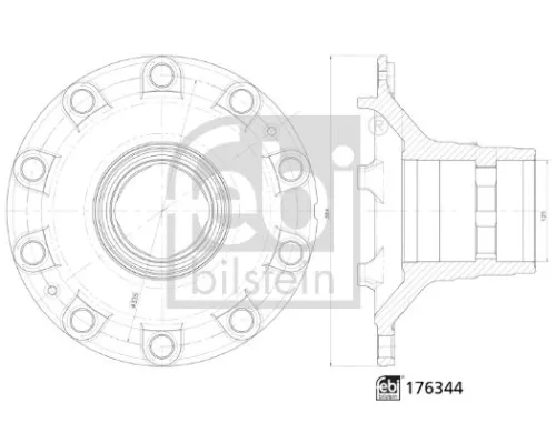 Febi Front Left Or Right Wheel Hub For Volvo Fh12 Fh16 Fl Fm10 Fm12