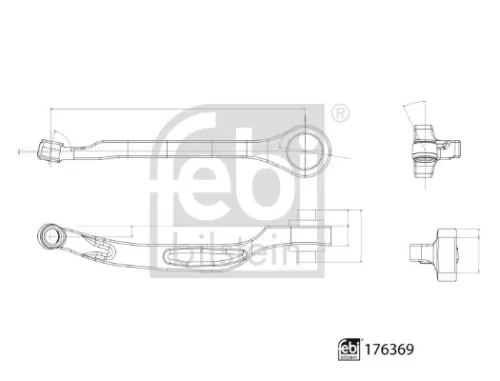 FEBI BILSTEIN FEBI BILSTEIN 176369 Febi Lower Front Right Rear Control / Trailing Arm For Audi A4 A4 Allroad A5 