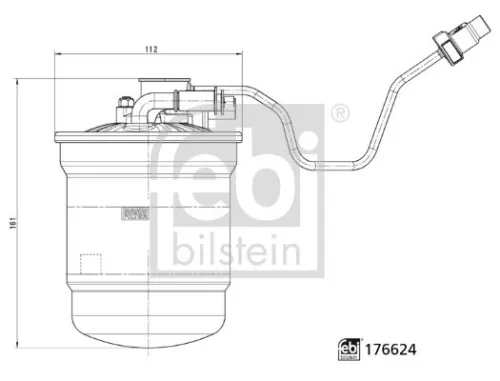 FEBI BILSTEIN FEBI BILSTEIN 176624 Febi Fuel Filter For Ford Focus Kuga 