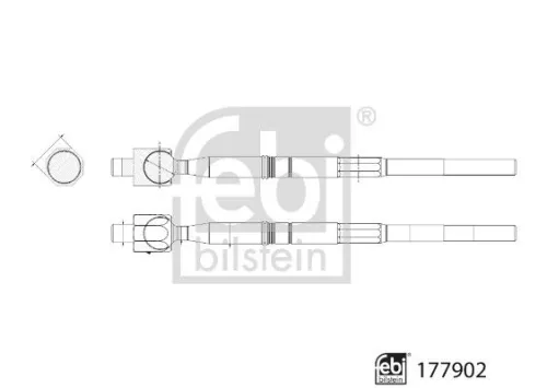 FEBI BILSTEIN FEBI BILSTEIN 177902 Febi Front Left Or Right Inner Tie Rod For Hyundai Kia Nexo Sportage 