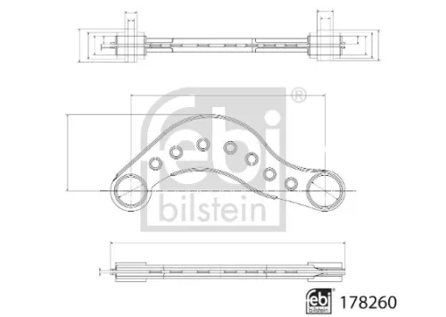FEBI BILSTEIN FEBI BILSTEIN 178260 Febi Upper Rear Left Or Right Control / Trailing Arm For Mercedes A-class B-clas 