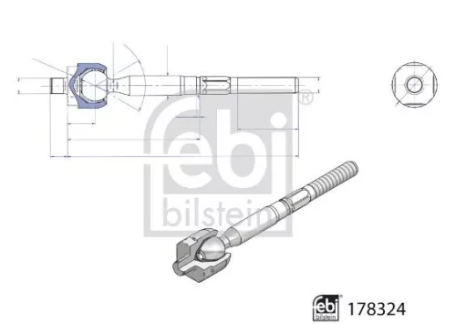 FEBI BILSTEIN FEBI BILSTEIN 178324 Febi Front Left Or Right Inner Tie Rod For Mini Mini 