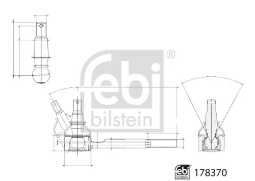 FEBI BILSTEIN FEBI BILSTEIN 178370 Febi Front Left Or Right Tie Rod End For Honda Cr-v Stream 