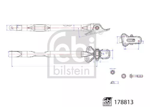 FEBI BILSTEIN FEBI BILSTEIN 178813 Febi Lower Rear Right Control / Trailing Arm For Land Rover Freelander 2 Range R 