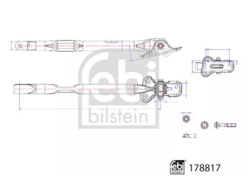 FEBI BILSTEIN FEBI BILSTEIN 178817 Febi Lower Rear Left Control / Trailing Arm For Land Rover Freelander 2 Range Ro 