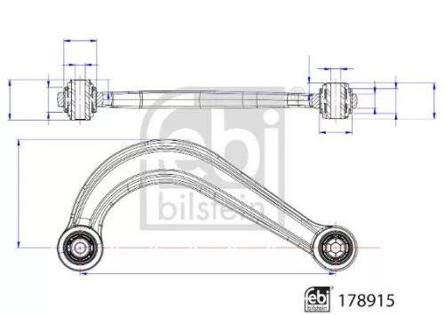FEBI BILSTEIN FEBI BILSTEIN 178915 Febi Upper Rear Left Or Right Control / Trailing Arm For Mazda 6 