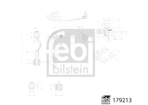 FEBI BILSTEIN FEBI BILSTEIN 179213 Febi Front Left Lower Control / Trailing Arm For Mercedes Viano Vito Vito / Mixt 