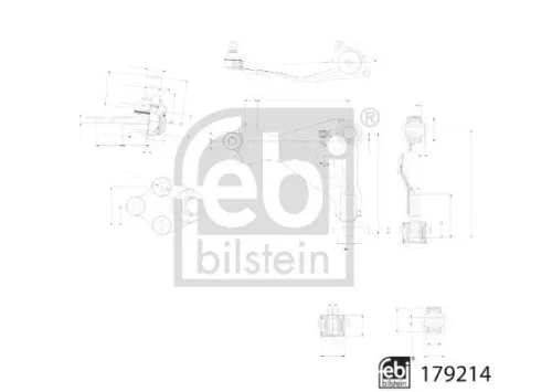 FEBI BILSTEIN FEBI BILSTEIN 179214 Febi Lower Front Right Control / Trailing Arm For Mercedes Viano Vito Vito / Mix 