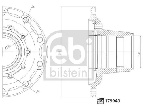 Febi Rear Wheel Hub