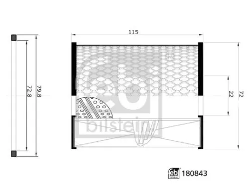 FEBI BILSTEIN FEBI BILSTEIN 180843 Febi Engine Oil Filter 