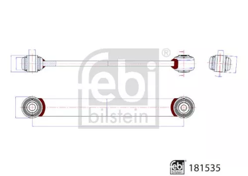 FEBI BILSTEIN FEBI BILSTEIN 181535 Febi 181535 Front Left Stabiliser Link For Man Tgm 