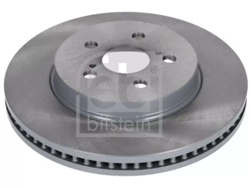 2x Febi Front Vented Brake Discs Fits Toyota Corolla 282mm