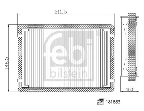 Febi Cabin Pollen Filter Bilstein Filter Cabin Air