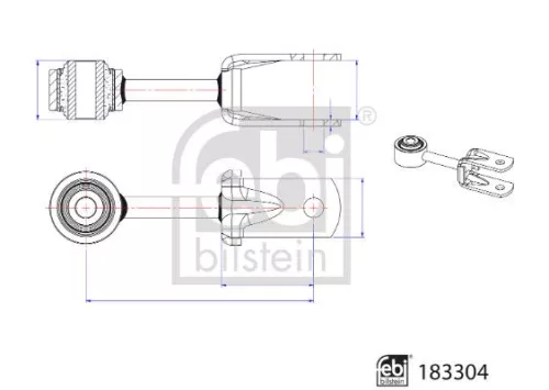 FEBI BILSTEIN FEBI BILSTEIN 183304 Febi 183304 Rear Left Or Right Stabiliser Link For Man  Vw Crafter  Tge 