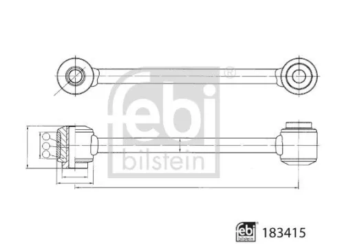Febi 183415 Rear Left Or Right Stabiliser Link For MERCEDES Amg Gt  C-class