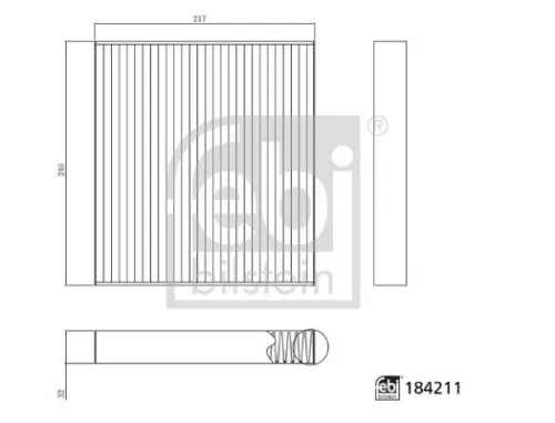 FEBI BILSTEIN FEBI BILSTEIN 184211 Febi Cabin Pollen Filter For Bmw Mini 1 2 Mini Mini Countryman X1 X2 