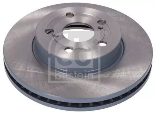 2x Febi Front Vented Brake Disc For Toyota Yaris