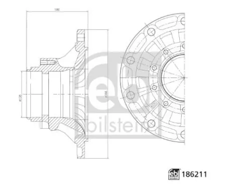 Febi 2Nd Rear Axle Rear Wheel Hub