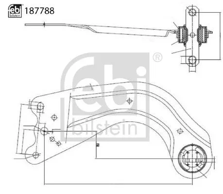 FEBI BILSTEIN FEBI BILSTEIN 187788 Febi Centre Rear Left Control / Trailing Arm For Mazda Cx-5 