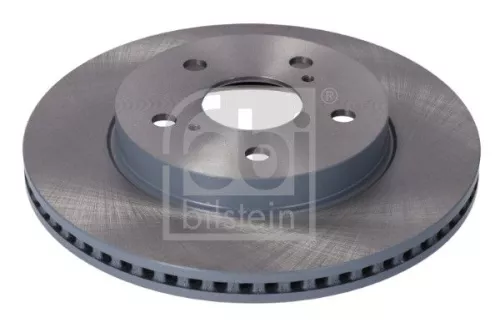 2x Febi Front Vented Brake Discs Fits Toyota Prius Yaris Cross 283mm