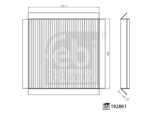 Febi Cabin Pollen Filter For Mg Mg (Saic) 3 3 Sw Mg 3