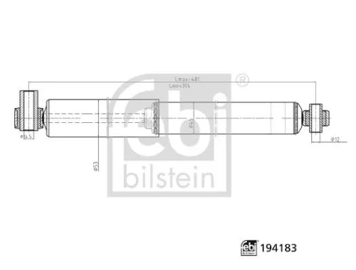 FEBI BILSTEIN FEBI BILSTEIN 194183 Febi Rear Left or Right Shock Absorber Strut For Ford Transit 
