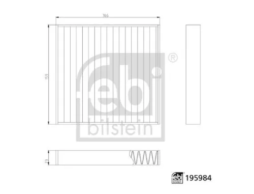 Febi Cabin Pollen Filter For Maruti Suzuki Suzuki Toyota Celerio S-presso 