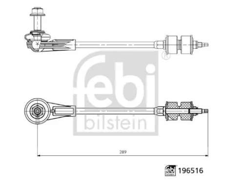 Febi 196516 Rear Left Or Right Stabiliser Link For Ford Focus