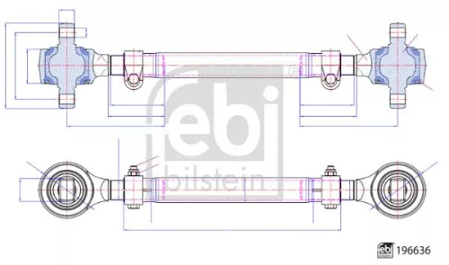 Febi Rear Control / Trailing Arm For Irisbus Domino Eurorider
