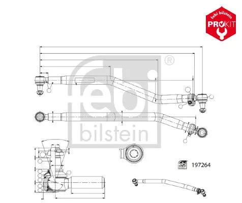 Febi Front Centre Rod Assembly For Scania G L P R S