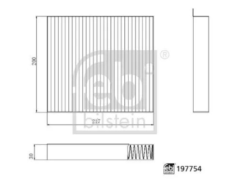 Febi Cabin Pollen Filter For Ldv Maxus Mg Extender T60 T70 V80