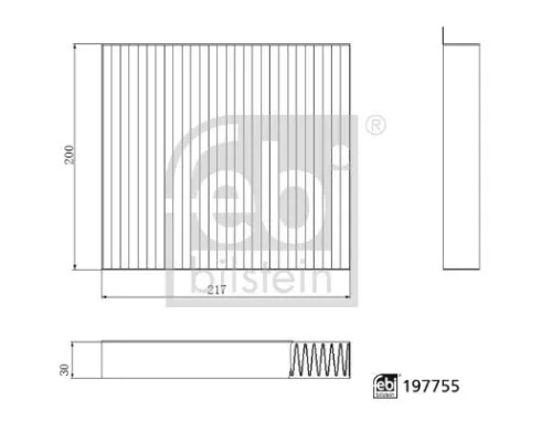 Febi Cabin Pollen Filter For Ldv Maxus Mg Extender T60 T70 T90 V80