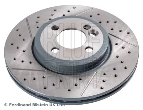 2x BLUE Print Front Perforated/vented Brake Discs For Mini Mini Mini Clubman