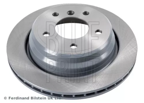 2x BLUE Print Rear Internally Vented Brake Discs For Bmw 5