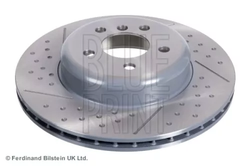 2x BLUE Print Rear Internally Vented Brake Discs For Bmw 3 4