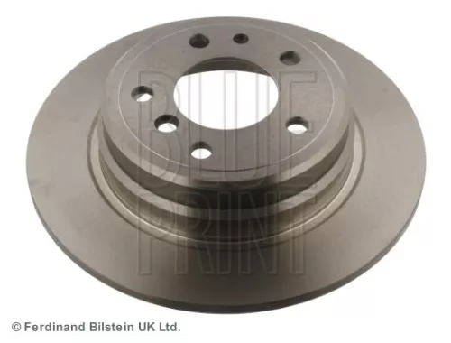 2x BLUE Print Rear Solid Brake Discs For Bmw 5