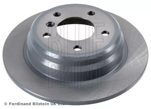 2x BLUE Print Rear Solid Brake Discs For Bmw 5