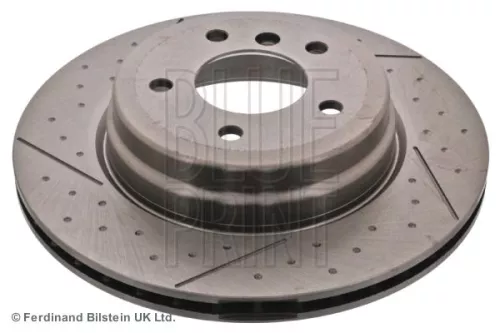 2x BLUE Print Rear Internally Vented Brake Discs For Bmw 1 3