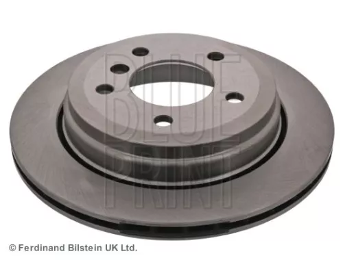 2x BLUE Print Rear Internally Vented Brake Discs For Bmw 3