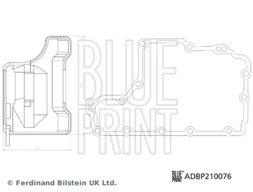 BLUE PRINT BLUE PRINT ADBP210076 Blue Print Automatic Tranmission Filter Kit For Opel Vauxhall Astra Astra F C 