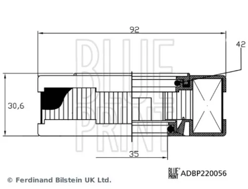 BLUE PRINT BLUE PRINT ADBP220056 Filter, crankcase ventilation 