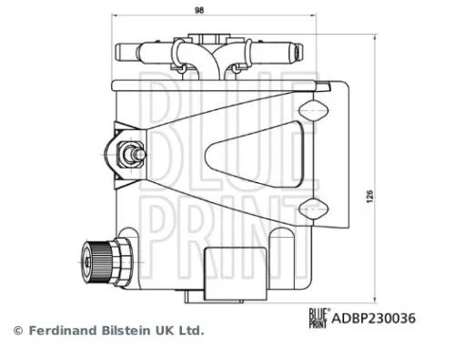 BLUE PRINT BLUE PRINT ADBP230036 Blue Print Fuel Filter For Dacia Renault Grand Scénic Logan Logan Mcv Megane San 