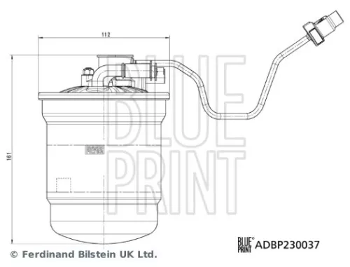 BLUE PRINT BLUE PRINT ADBP230037 Blue Print Fuel Filter For Ford Focus Kuga 