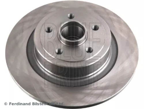 2x BLUE Print Rear Solid Brake Discs For Renault Megane