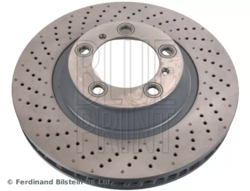 BLUE Print Front Left Perforated/vented Brake Discs For Porsche 911 Boxster