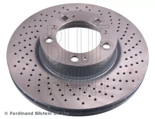 BLUE Print Front Right Perforated/vented Brake Discs For Porsche 911 Boxster Caym