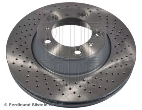 2x BLUE Print Rear Right Perforated/vented Brake Discs For Porsche 911