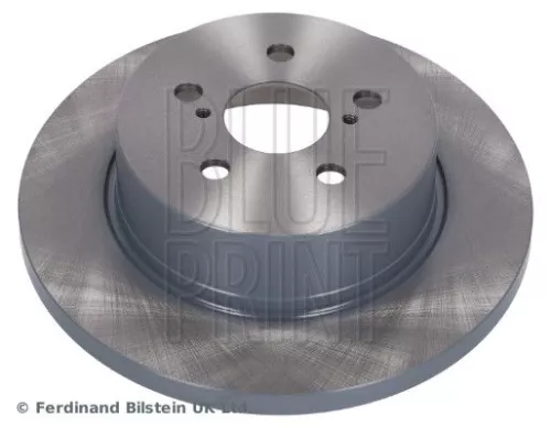 2x BLUE Print Rear Solid Brake Discs For Toyota Yaris