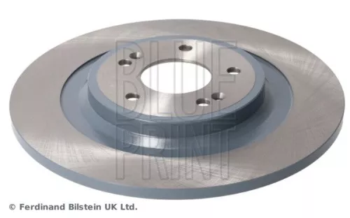 2x BLUE Print Rear Solid Brake Discs