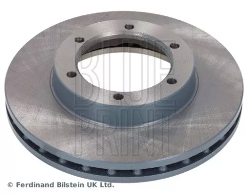 2x BLUE Print Front Internally Vented Brake Discs